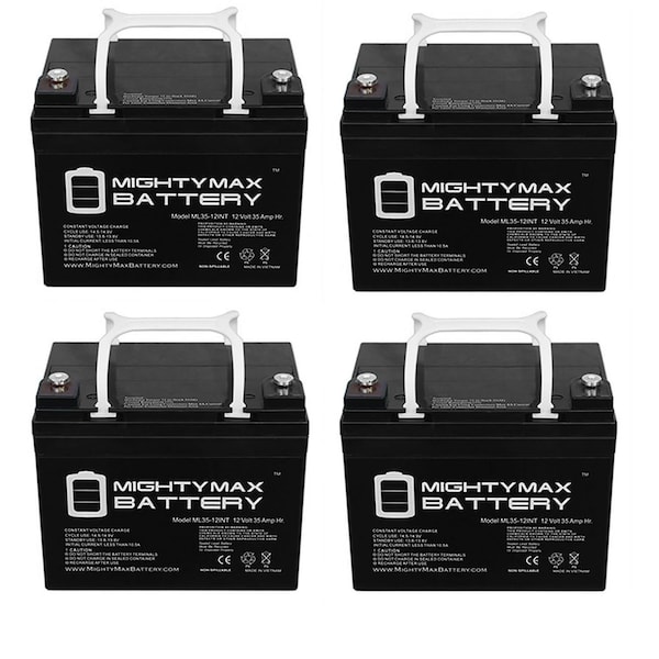Mighty Max Battery 12V 35AH INT Replacement Battery for Alpha Tech CFR 5000 - 4PK MAX3960664 - main